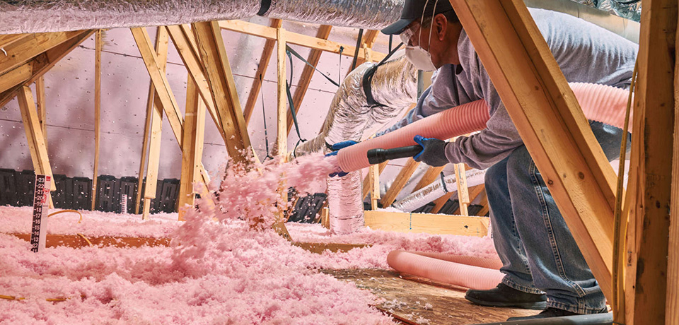 Fibreglass insulation offers added home protection